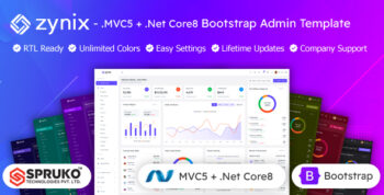 Zynix - MVC Dotnet Core Bootstrap Admin Dashboard Template